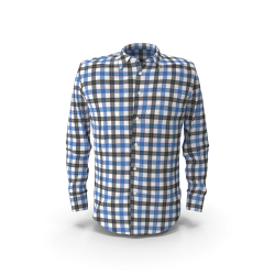 Blue & Black Check Shirt